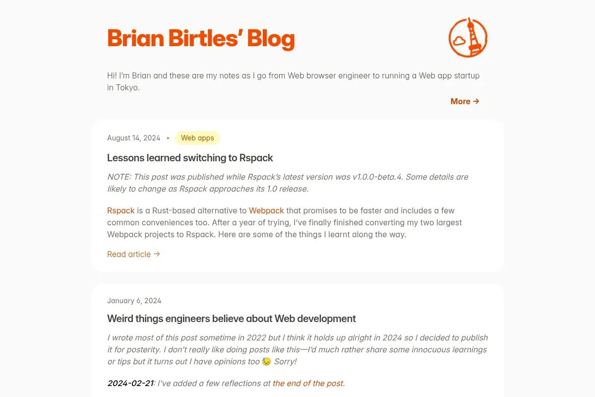 Brian Birtles’ Blog