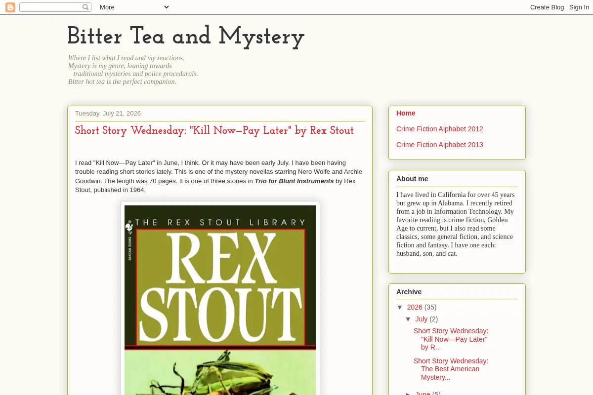 Bitter Tea and Mystery