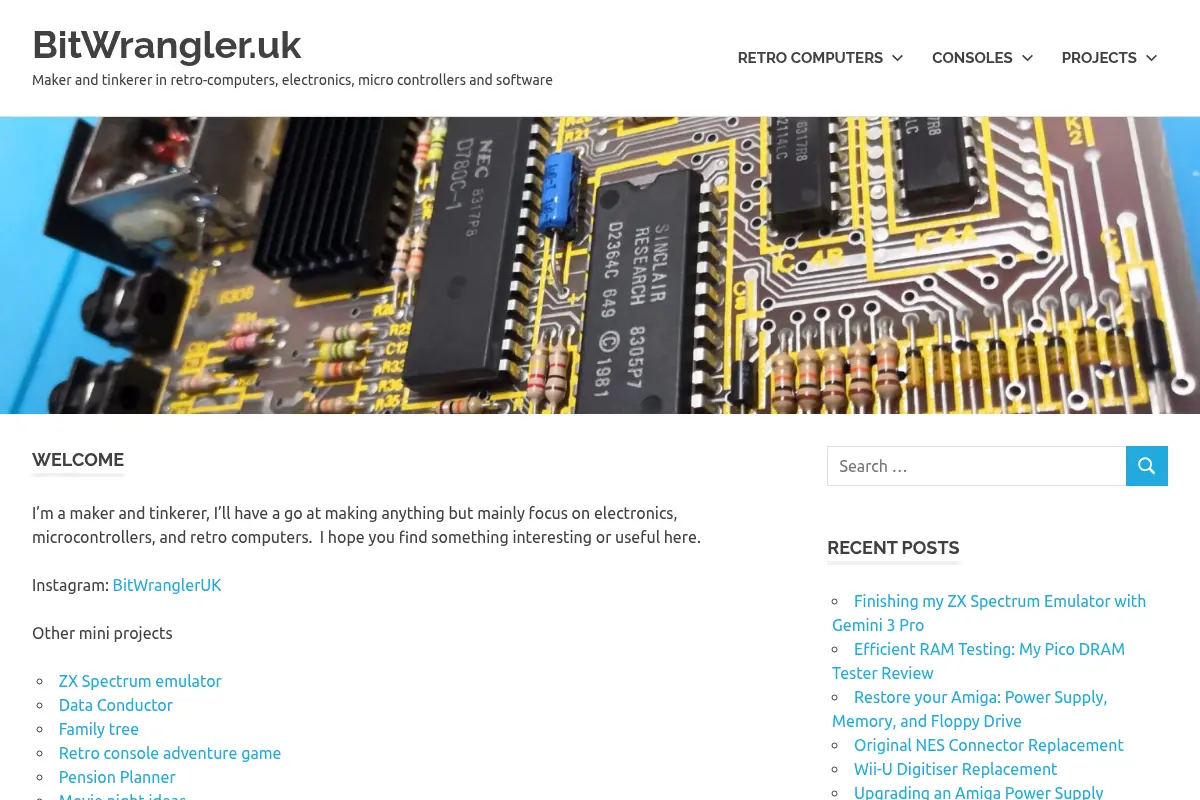 BitWrangler.uk – Maker and tinkerer in retro-computers, electronics, micro controllers and software