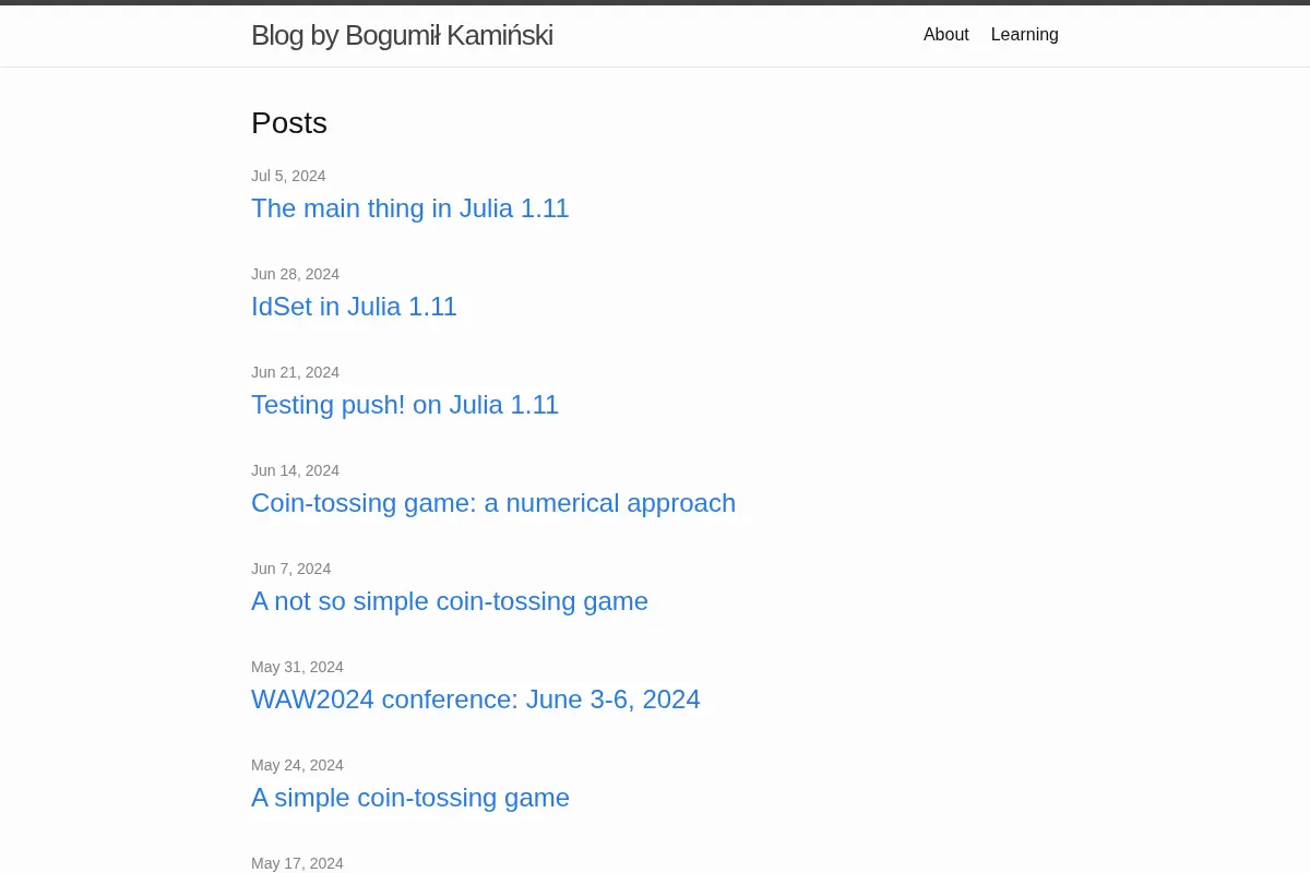 Blog by Bogumił Kamiński