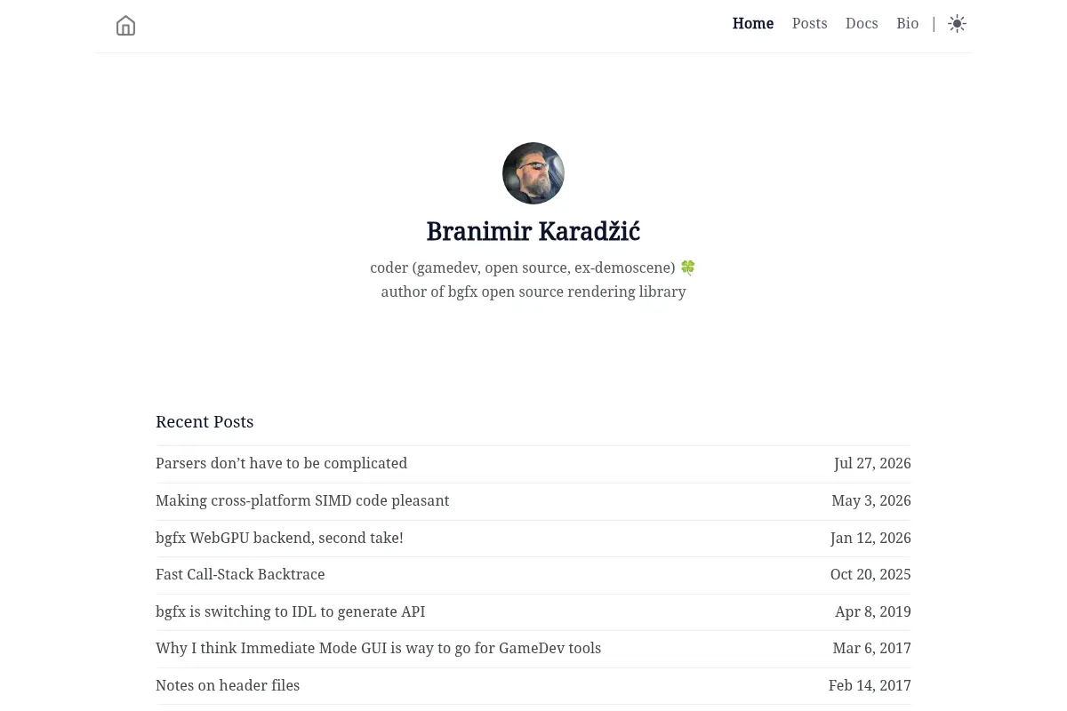 Branimir Karadžić's Home Page