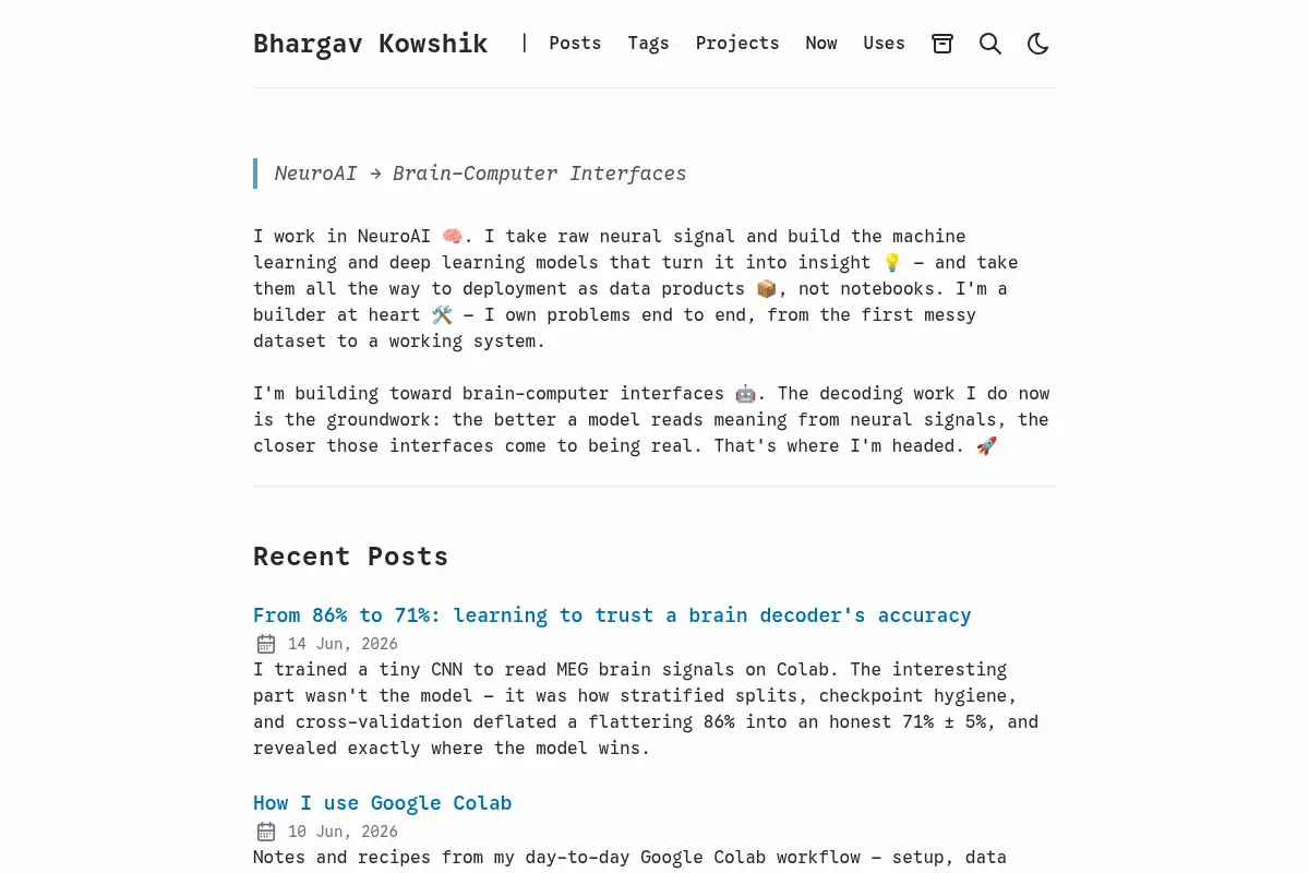 Bhargav Kowshik