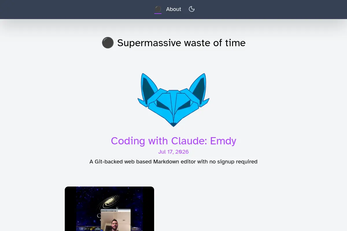 Supermassive waste of time
