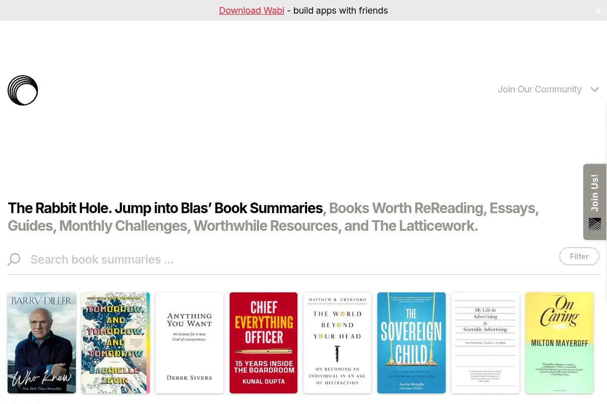 Books – The Rabbit Hole