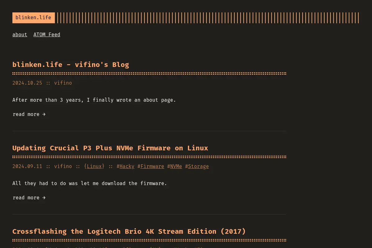 vifino's ramblings - the blinken life