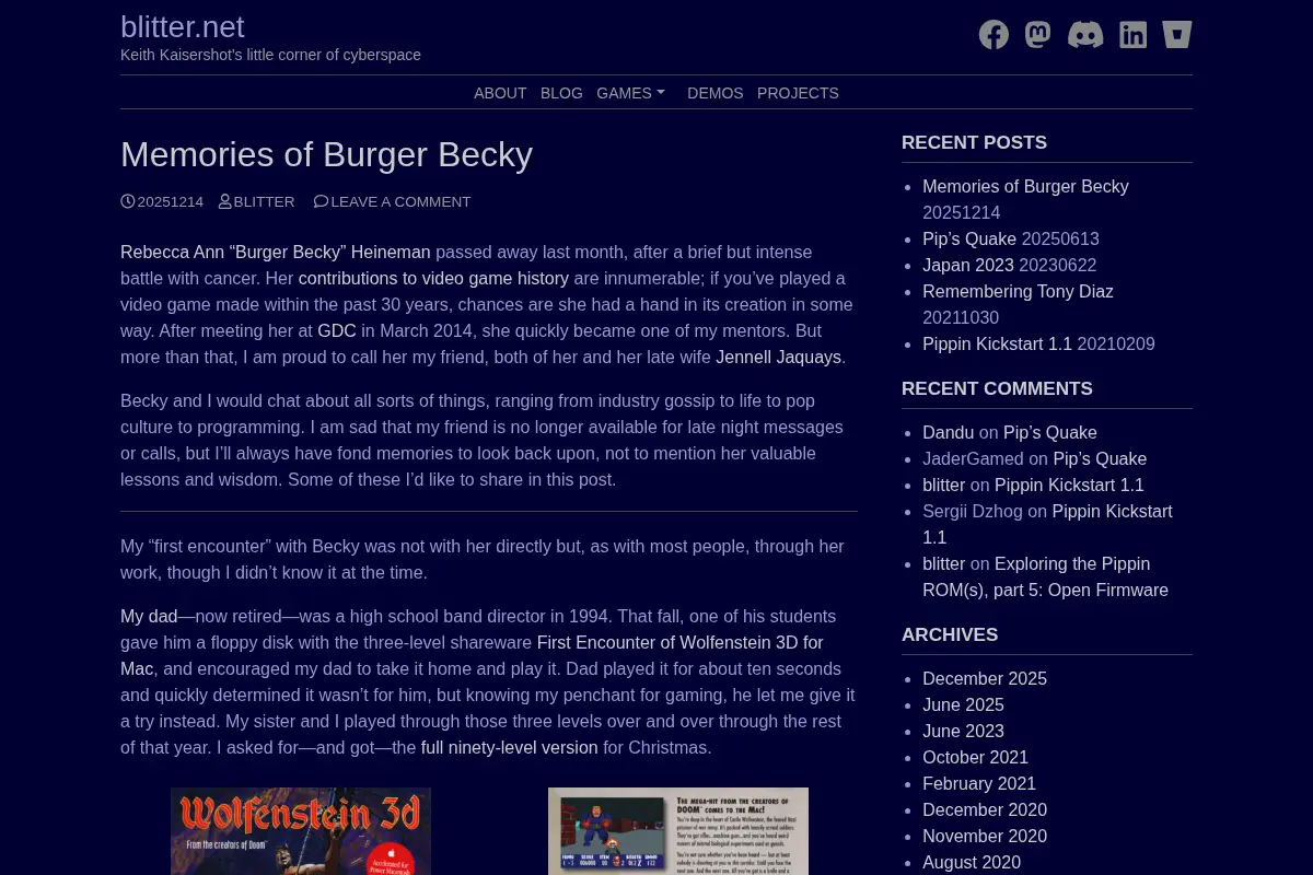 blitter.net – Keith Kaisershot's little corner of cyberspace