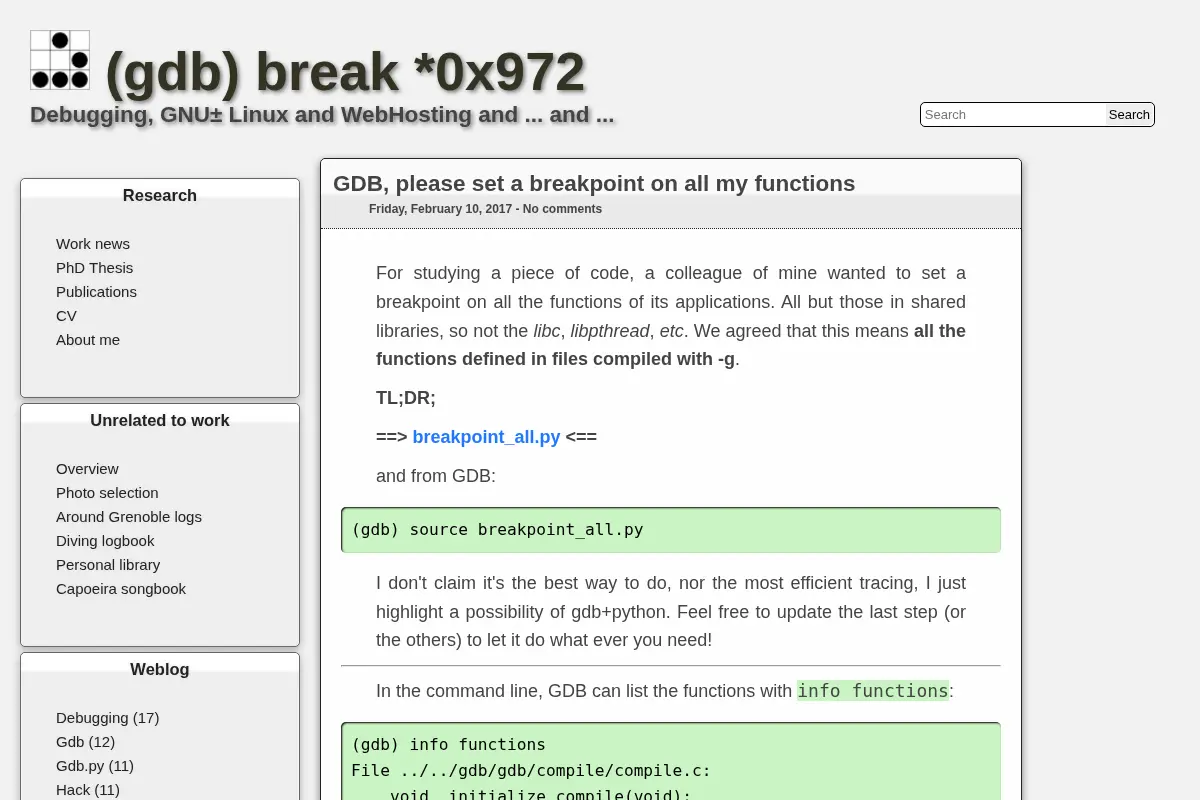 (gdb) break *0x972