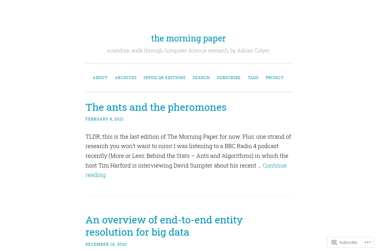 the morning paper