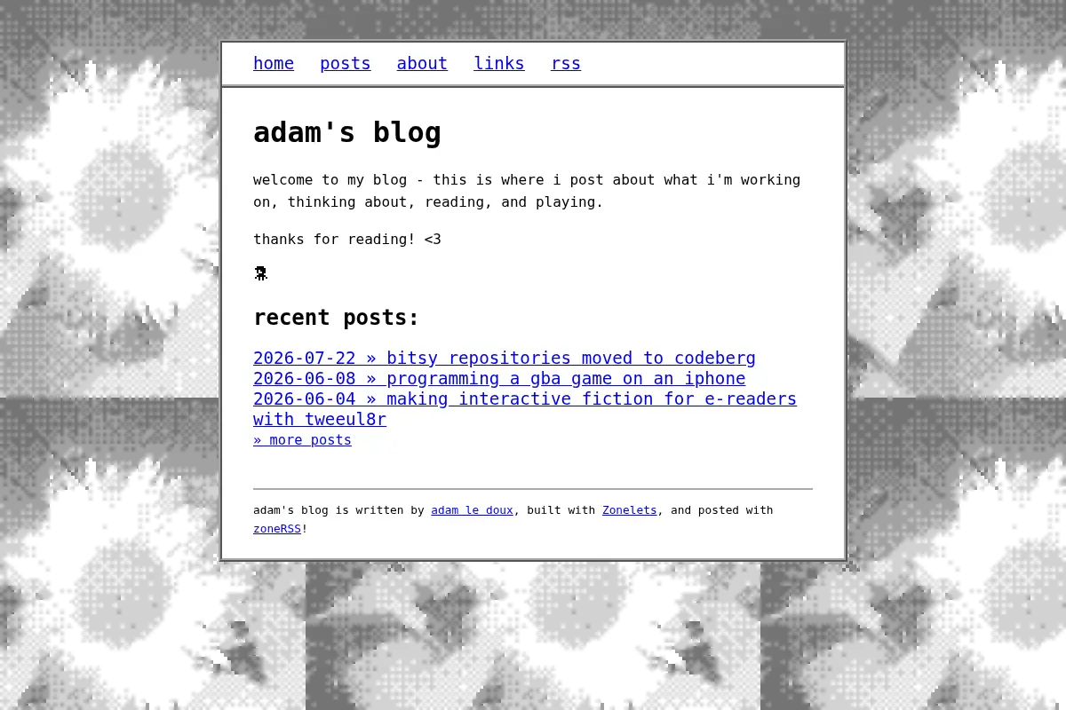 adam le doux > blog