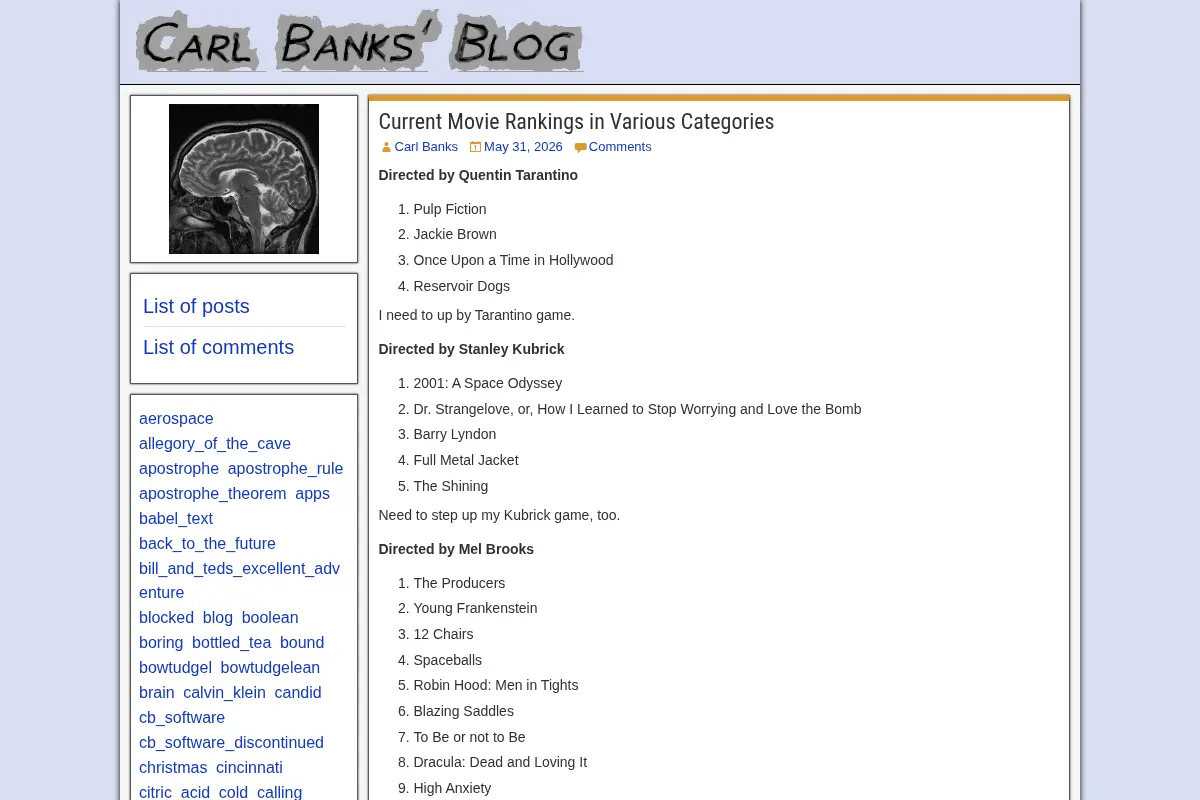 Carl Banks' Blog