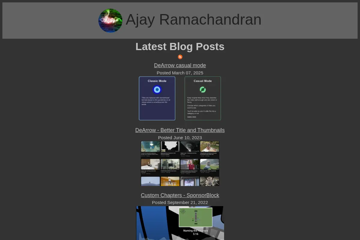 Ajay's Blog