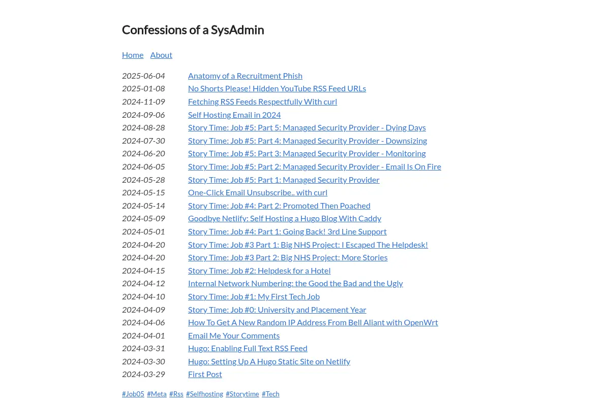 Confessions of a SysAdmin