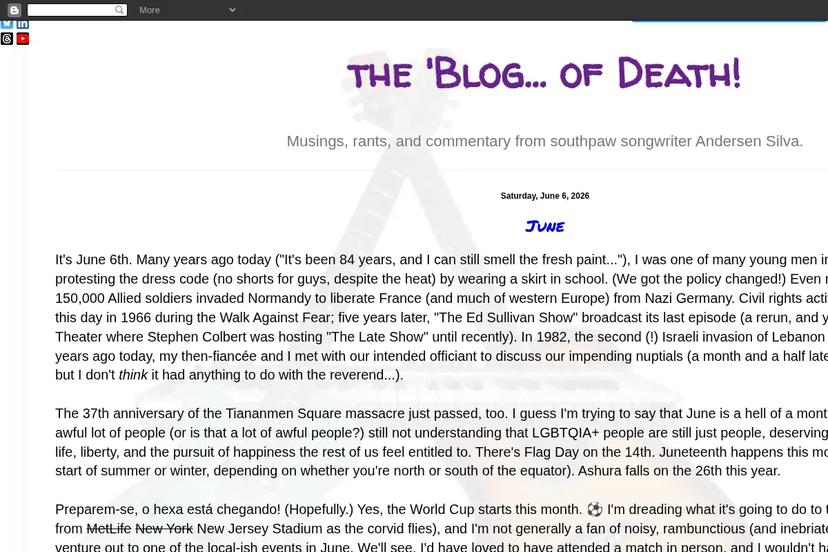 the 'Blog... of Death!