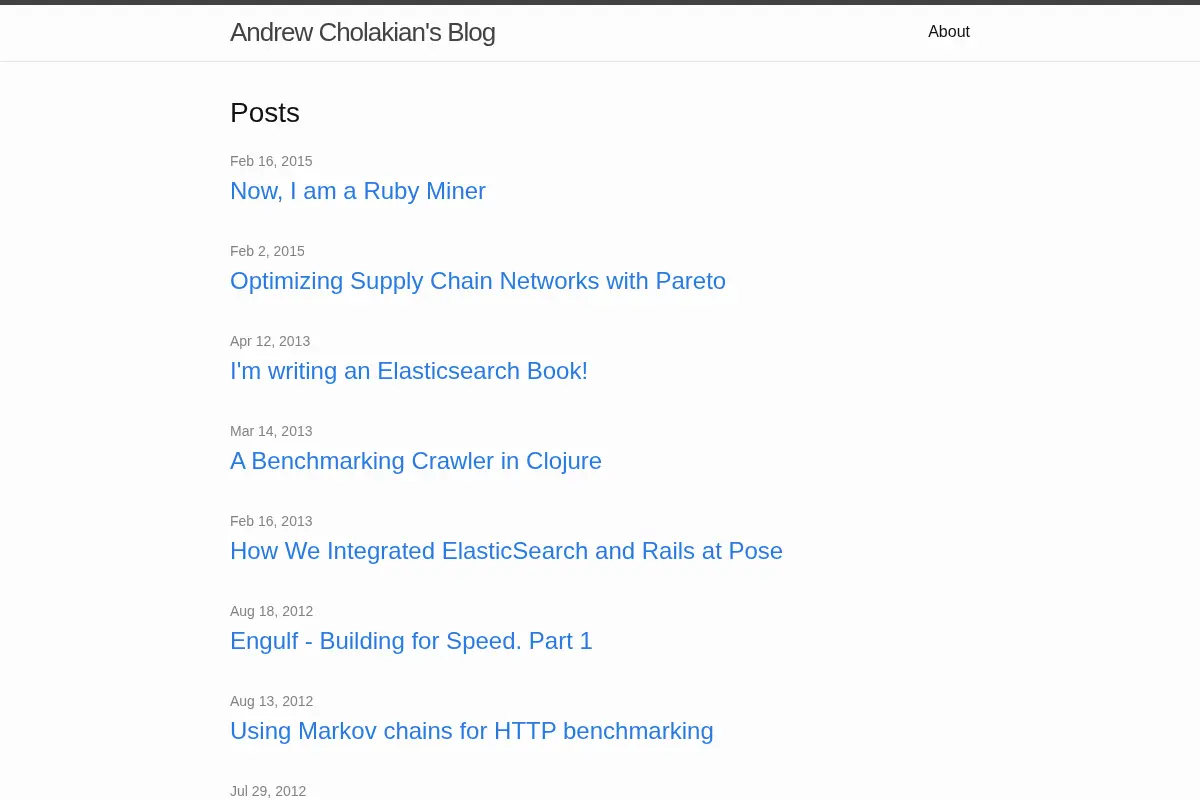 Andrew Cholakian’s Blog