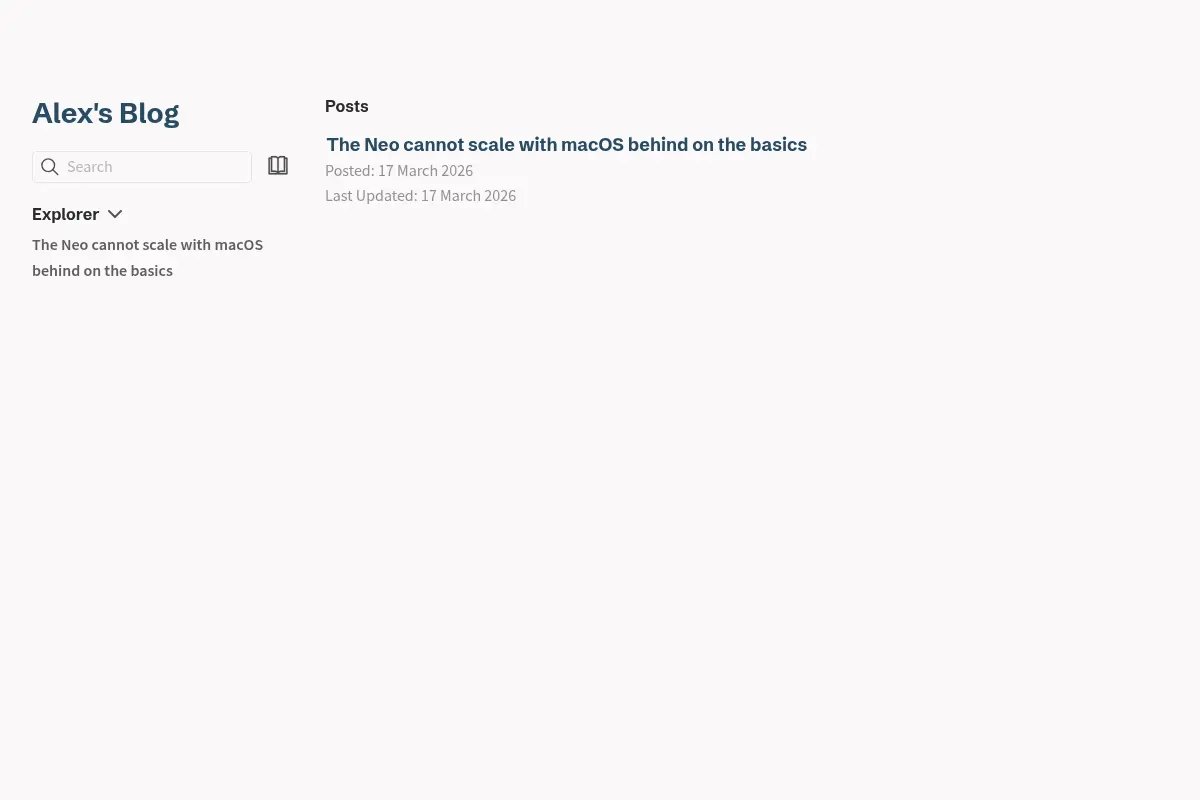 Alex's Blog