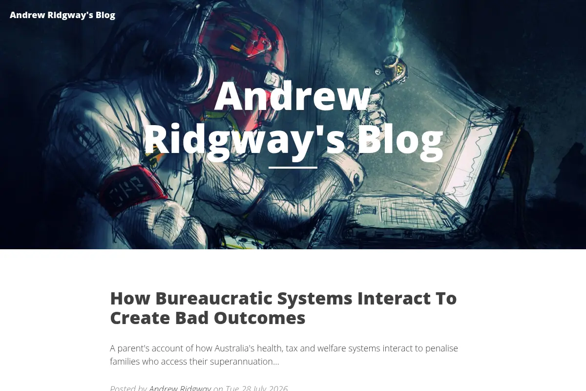 Andrew Ridgway's Blog