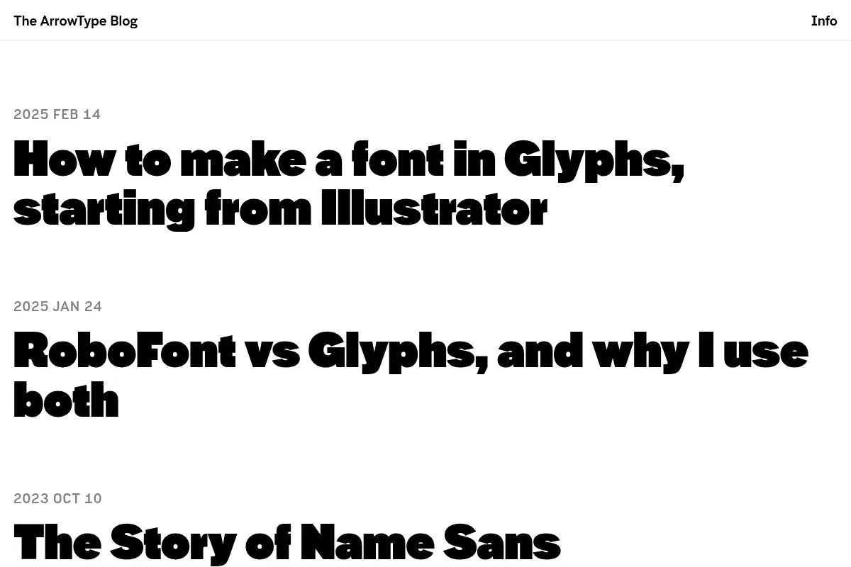 The ArrowType Blog
