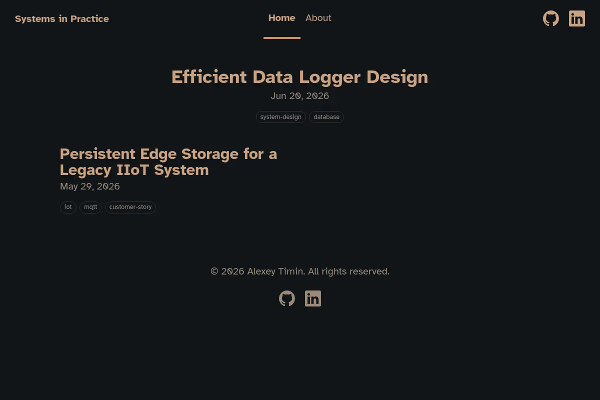 Systems in Practice
