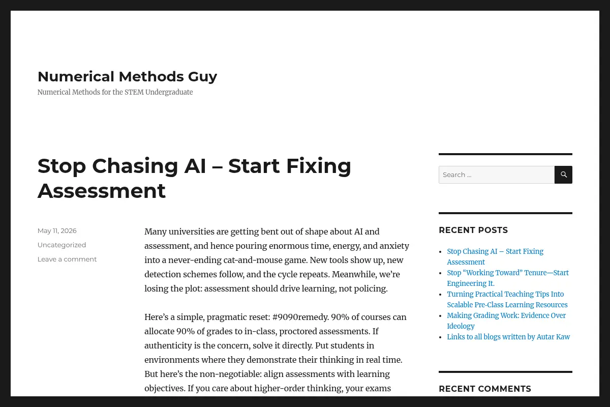 Numerical Methods Guy – Numerical Methods for the STEM Undergraduate