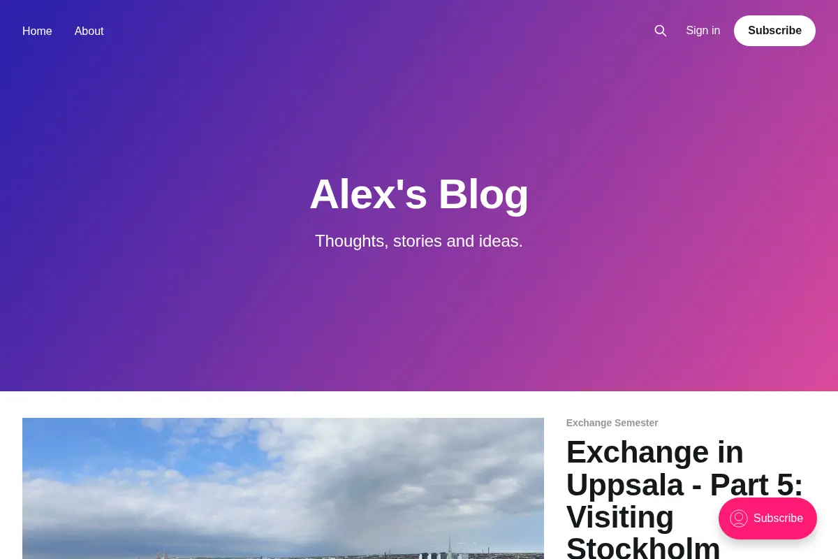 Alex's Blog