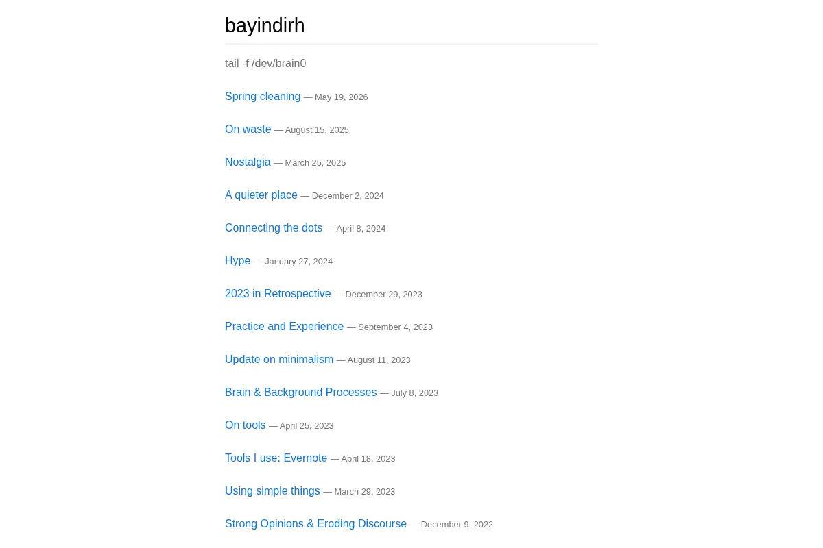 bayindirh's blog