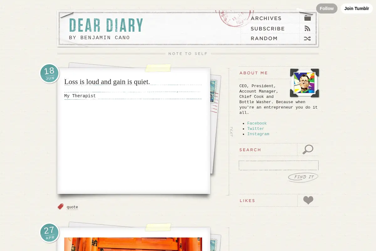 Dear Diary