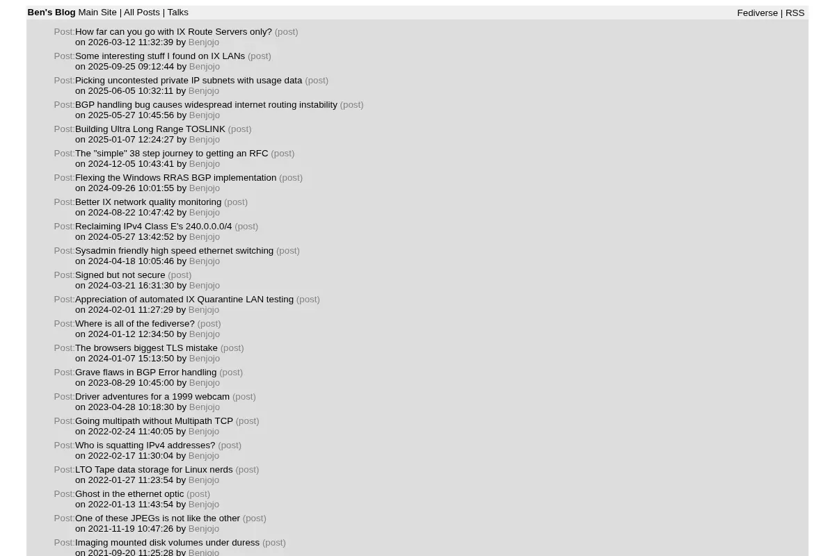 Benjojo's Blog