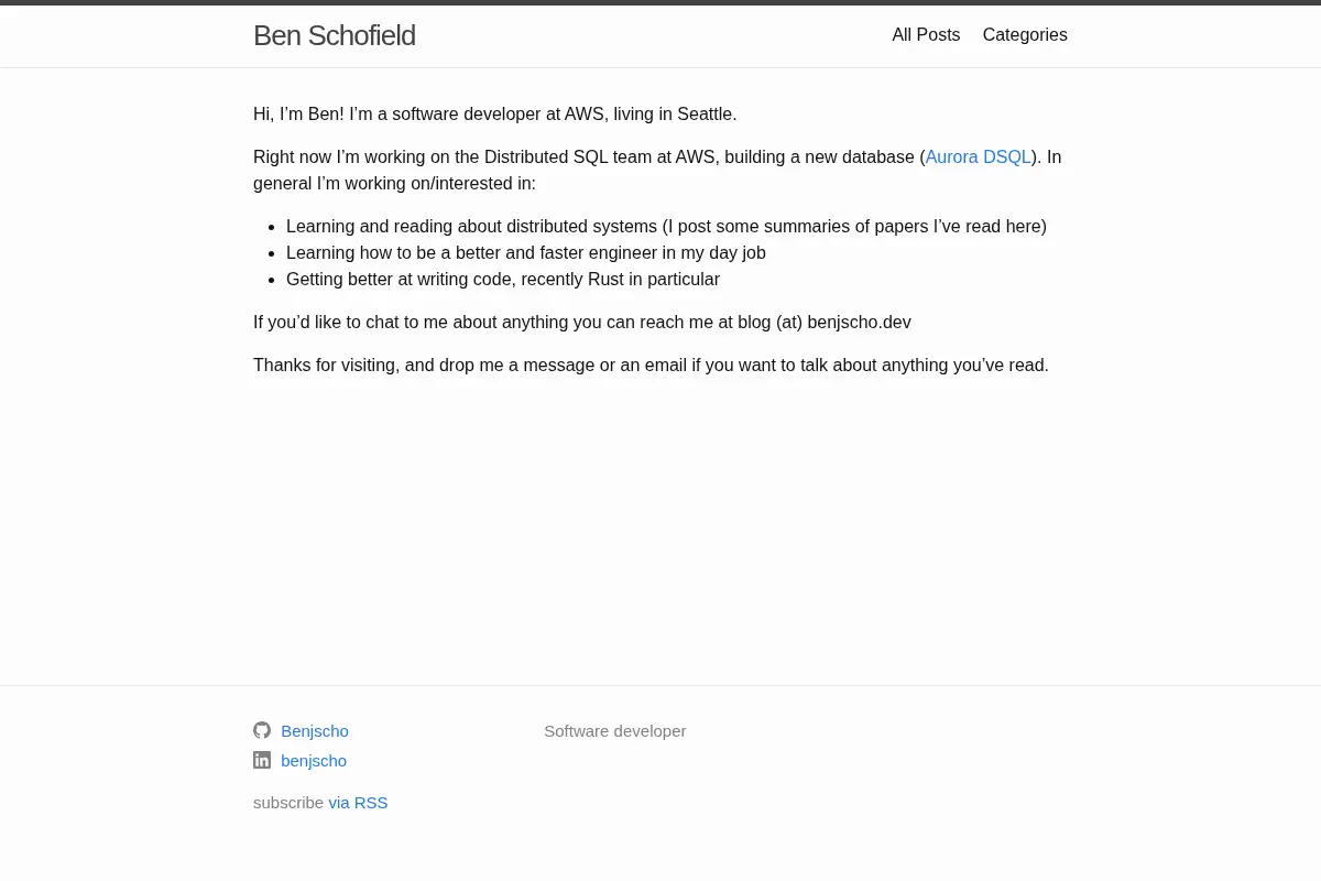 Ben Schofield