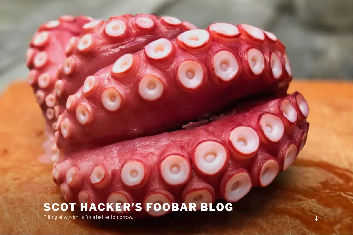 scot hacker's foobar blog – Tilting at windmills for a better tomorrow.