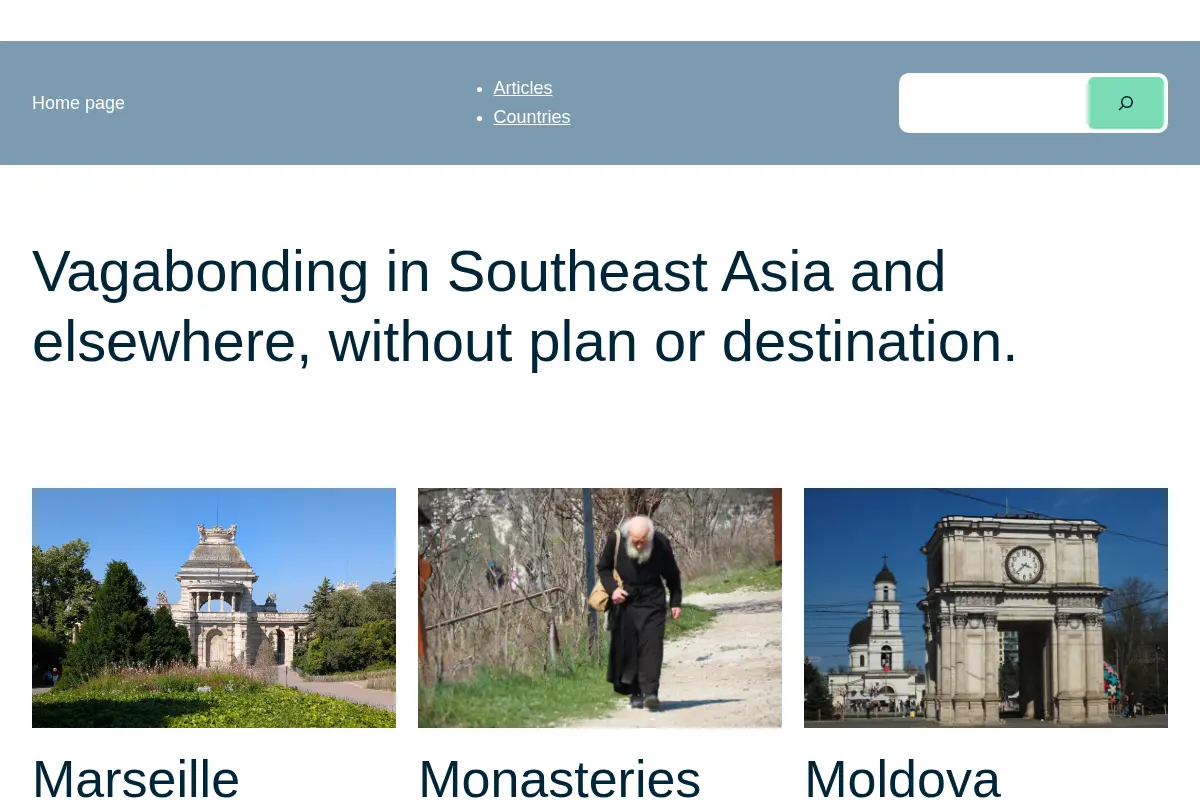 Vagabonding in Asia and elsewhere