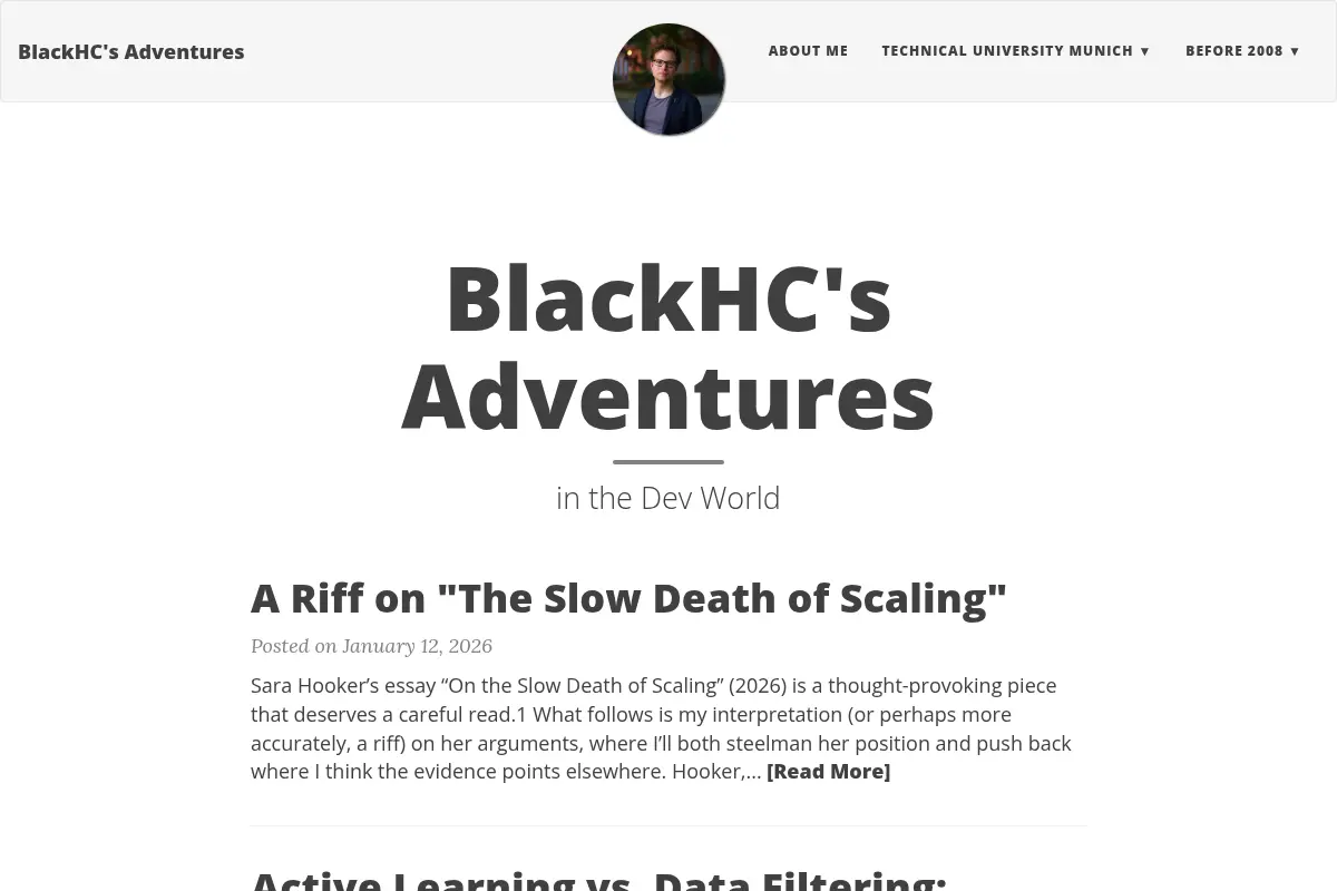 BlackHC's Adventures - in the Dev World