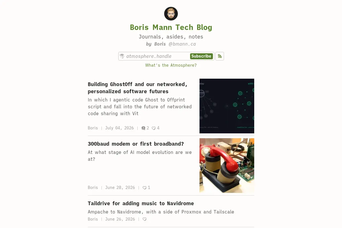 Boris Mann Tech Blog