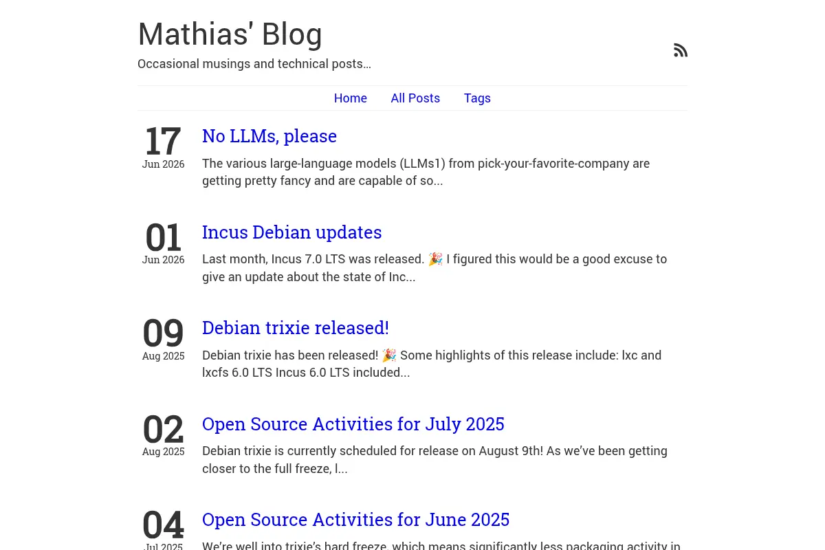 Mathias' Blog