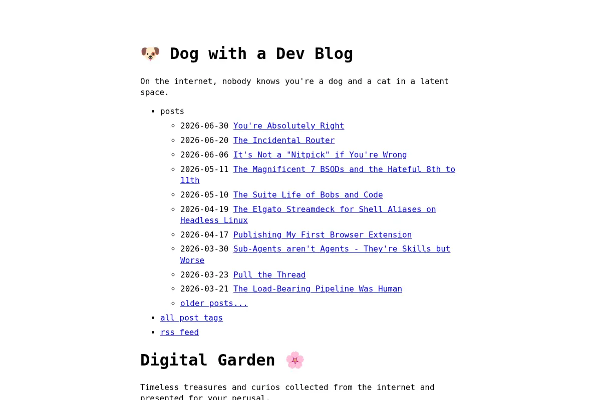 Dog with a Dev Blog