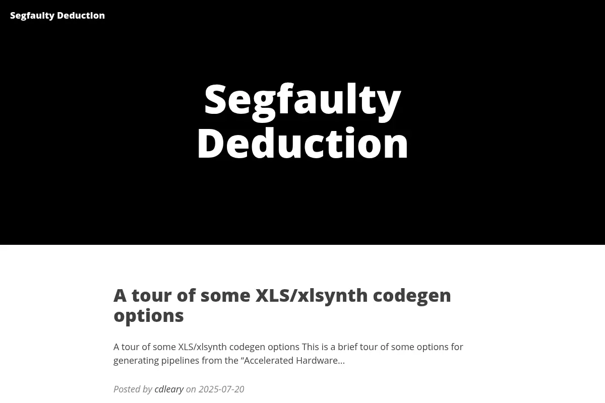 Segfaulty Deduction