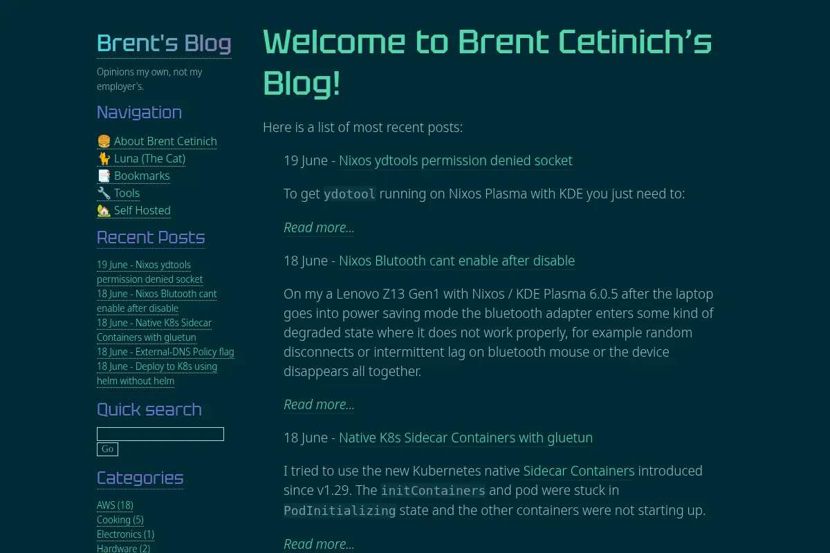 Brent's Blog