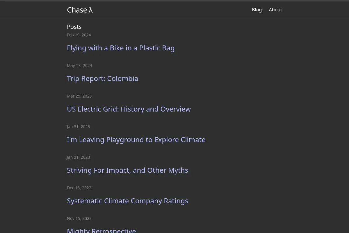Chase λ