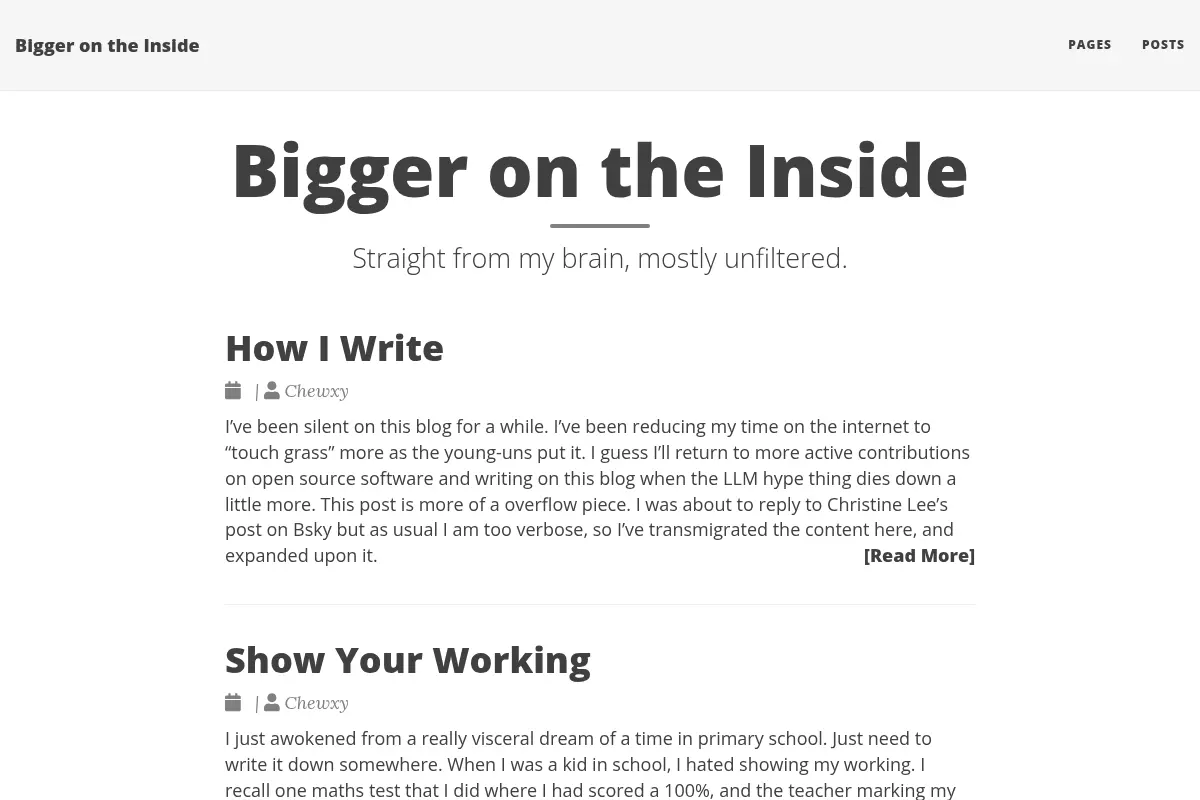 Bigger on the Inside