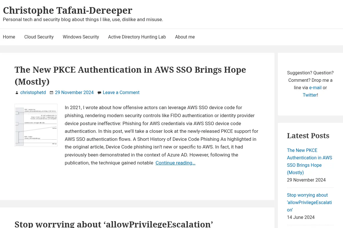 Christophe Tafani-Dereeper's Tech & Security Blog