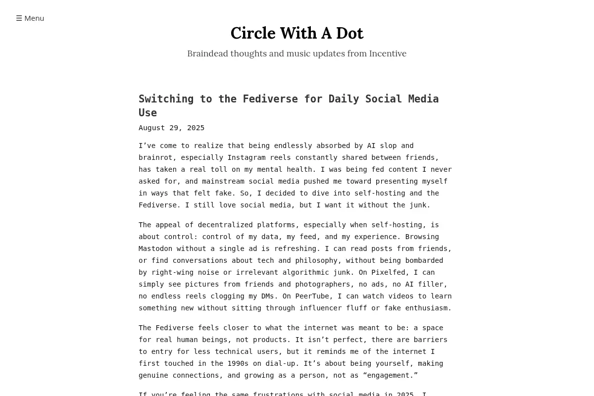 Circle With A Dot