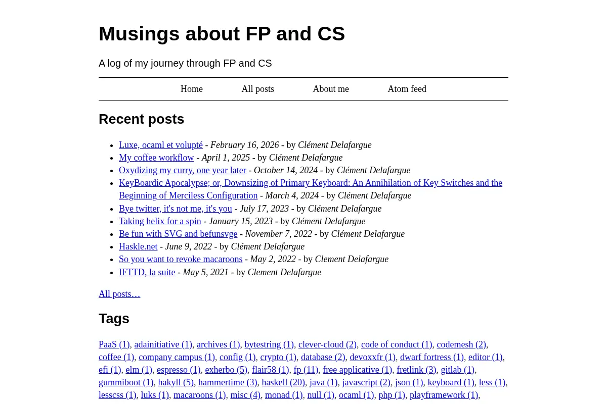 Musings about FP and CS
