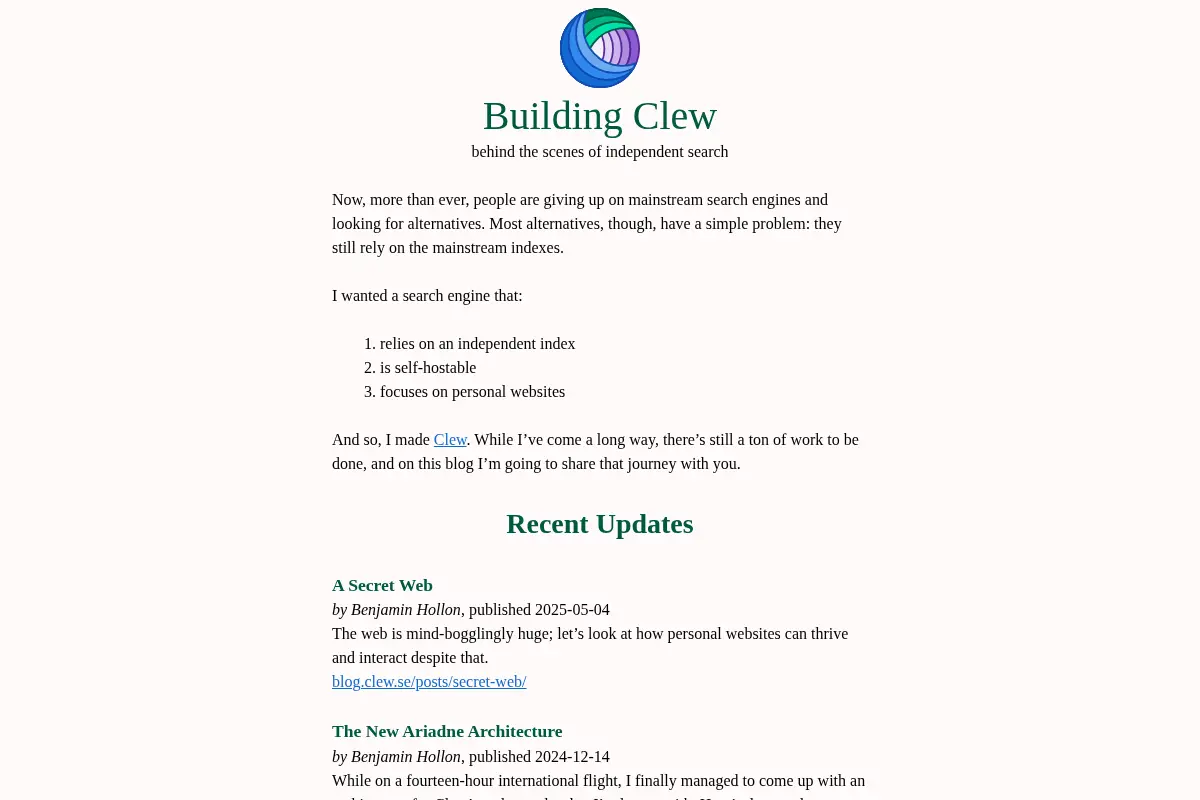 Building Clew
