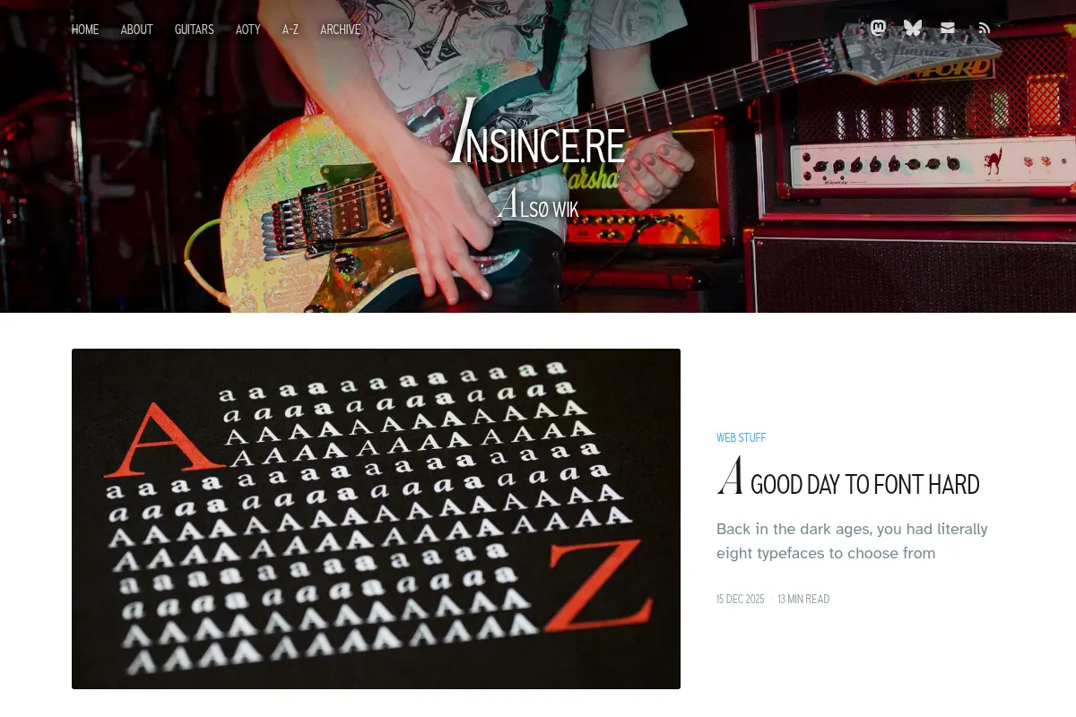 insince.re // The Blog of Clive Murray