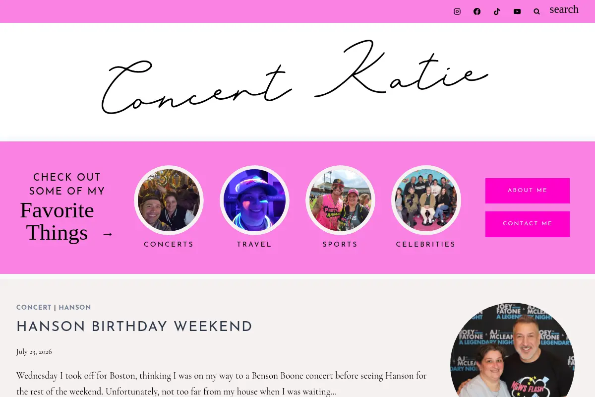 Concert Katie – the same song over and over again