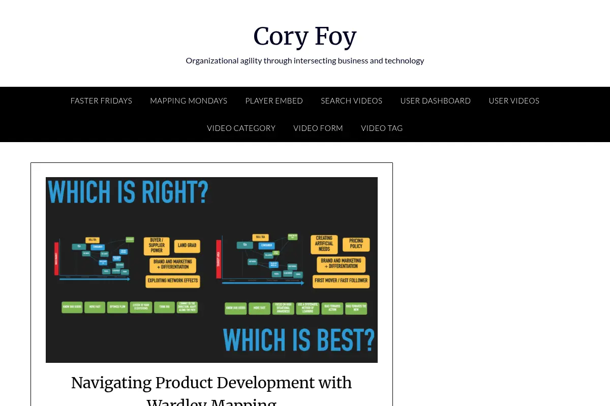 Cory Foy – Organizational agility through intersecting business and technology
