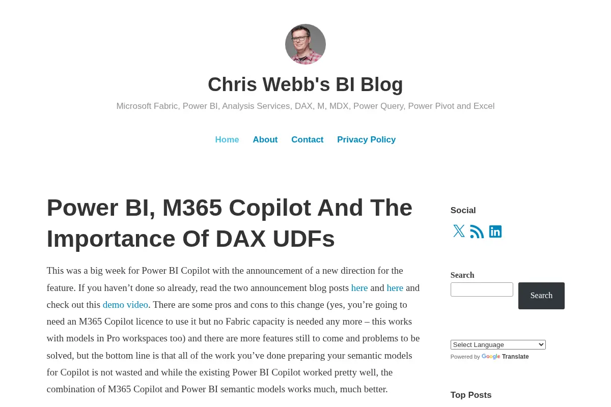 Chris Webb's BI Blog