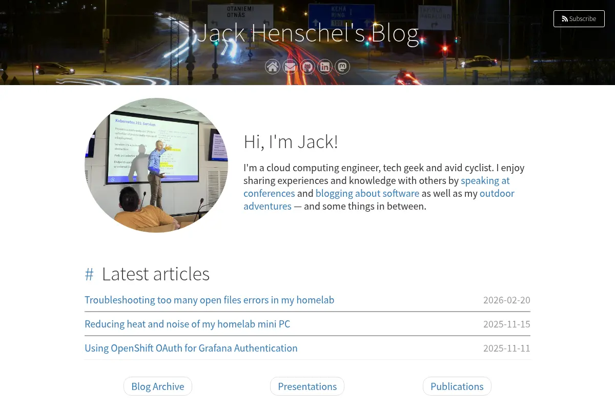 Jack Henschel's Blog