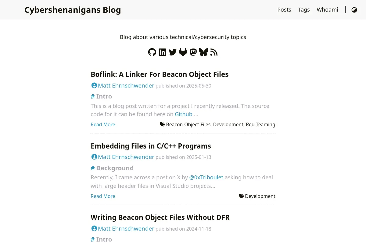 Cybershenanigans Blog