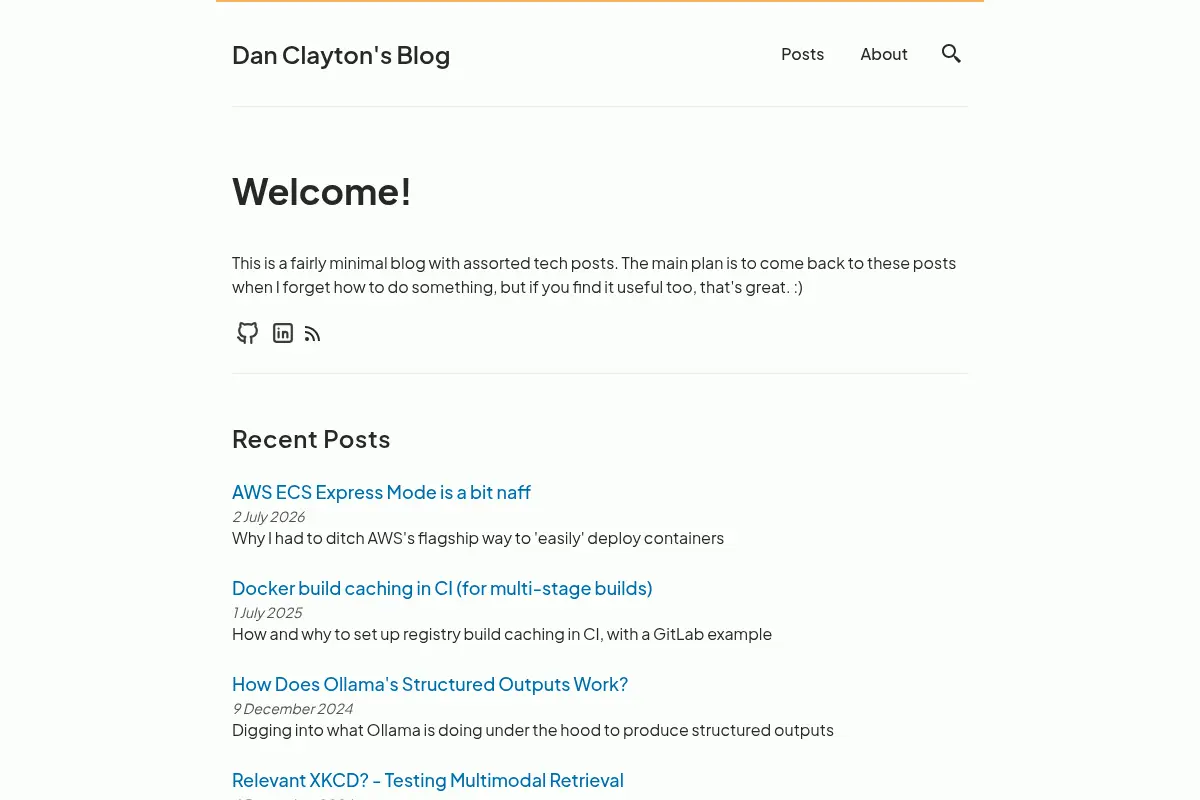 Dan Clayton's Blog
