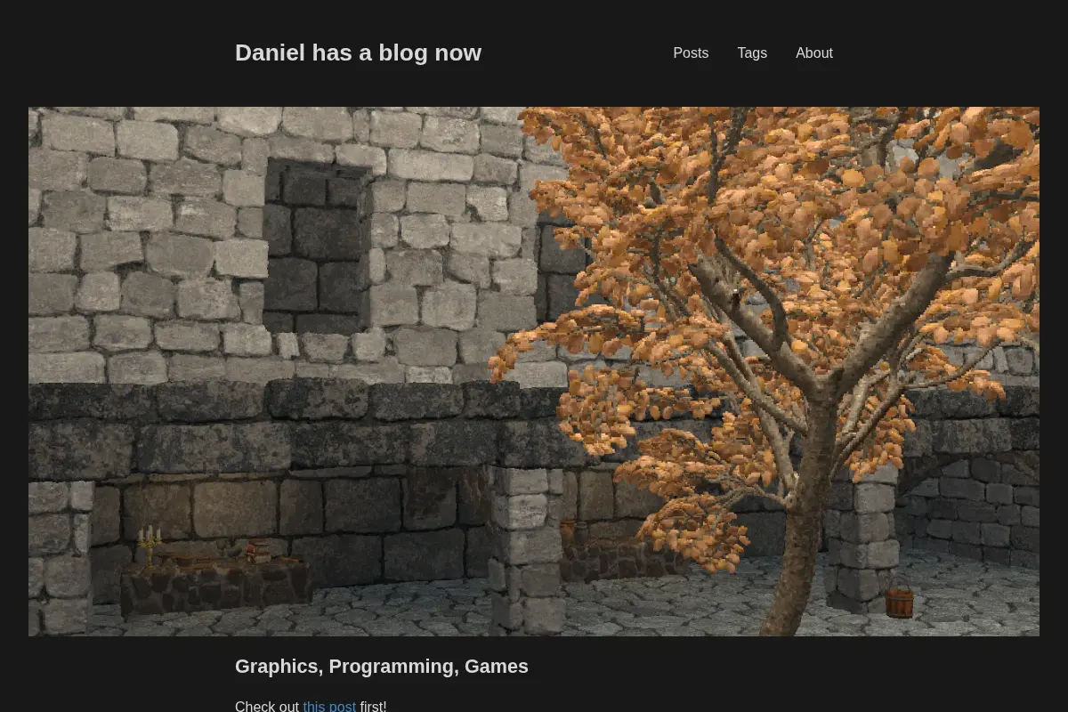 Daniel has a blog now